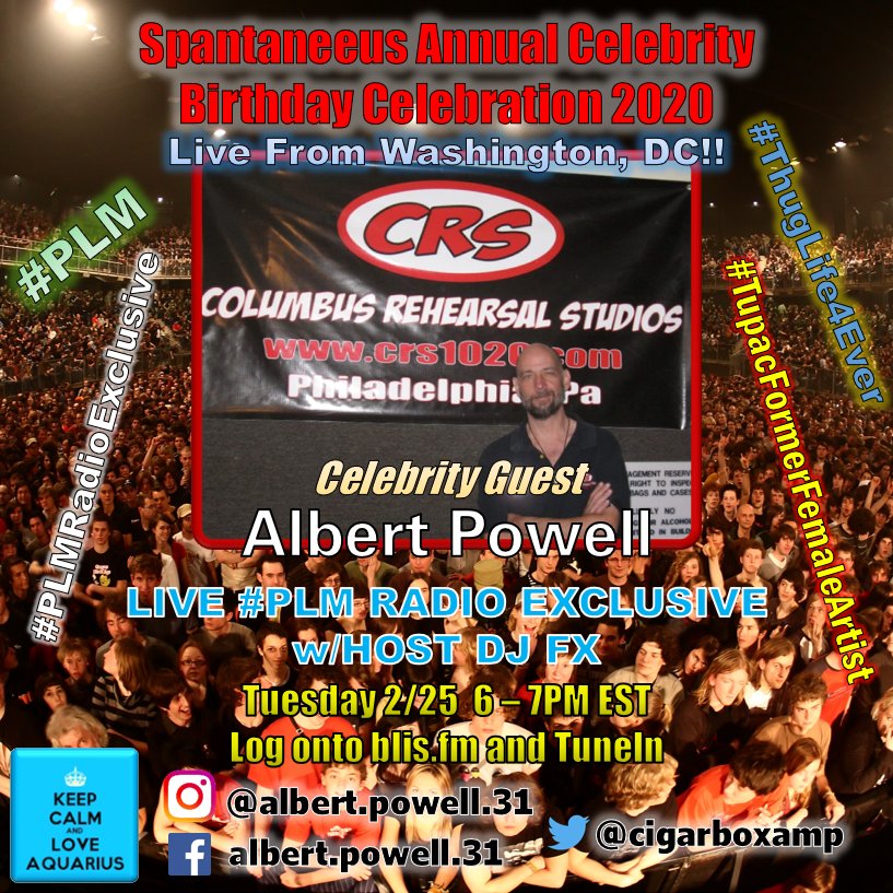 spinnercircle's tweet photo. TOMORROW #TuneIn AT 6PM EST/3PM PST FOR THE FINAL #SPANTANEEUSBIRTHDAYCELEBRATION AS WE INTERVIEW AL POWELL ON https://t.co/0rPOHoEke9 #ALBERTPOWELL #RPMSTUDIOS #PHILLY #DJFX #ECLECTICMUSICMIX #PLMRADIOEXCLUSIVE #PLMWASHINGTONDC @Spantaneeus @cigarboxamp @djwahheed https://t.co/ft7QZvbYDm