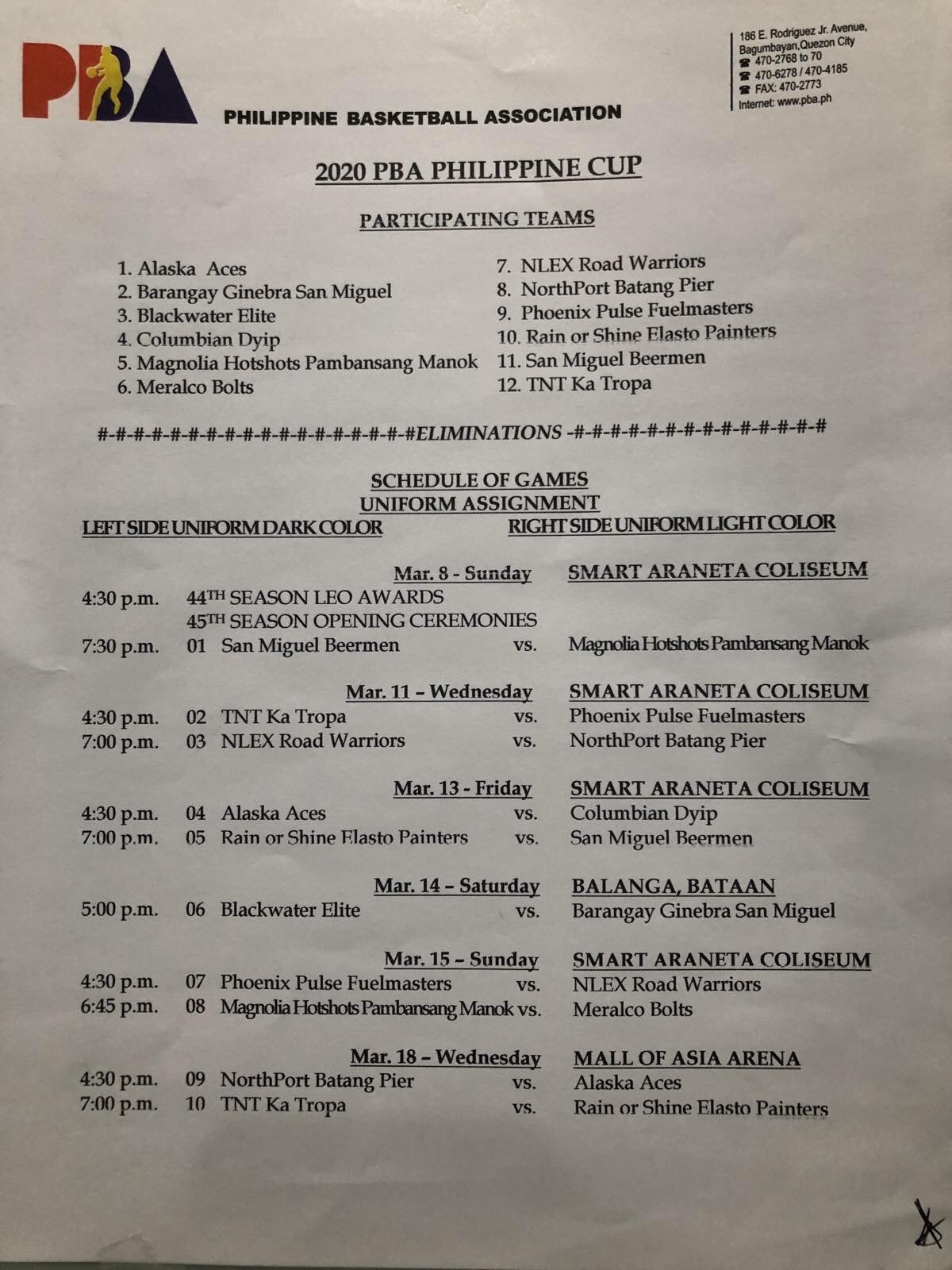PBA on X