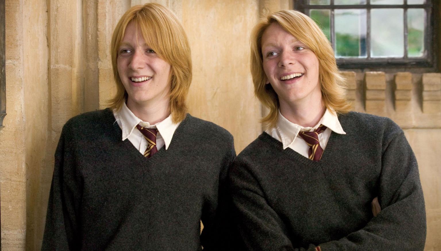 Happy Birthday to and Thank you for Playing Fred and George and for the funny moments 