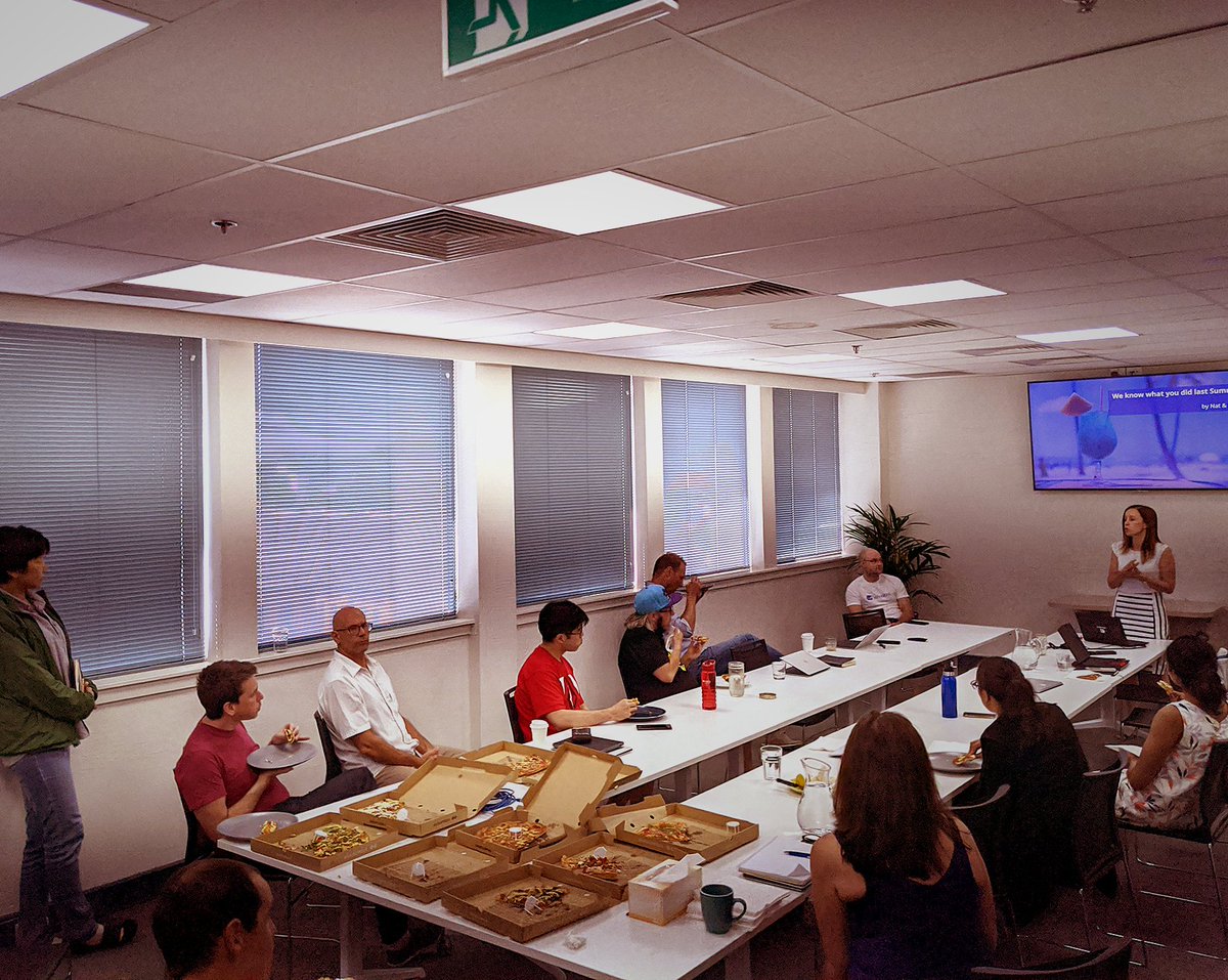 schoolbox's tweet photo. We love our lunch and learn sessions. Thanks Nat &amp; Sean for the Sales &amp; Marketing Operations insights 🐳🥪🤙 #SMOPs #lunchandlearn #worklyfe | https://t.co/E7IqjXYtIV https://t.co/yj5i7elArB