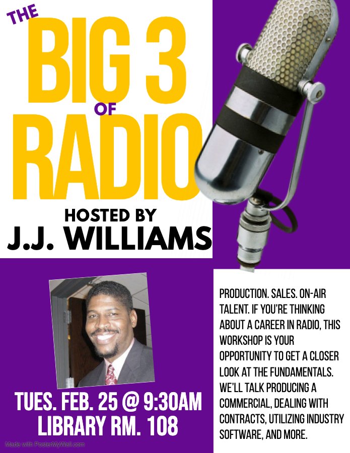 PVAMU_LCOM's tweet image. Great lineup for tomorrow (1/2)