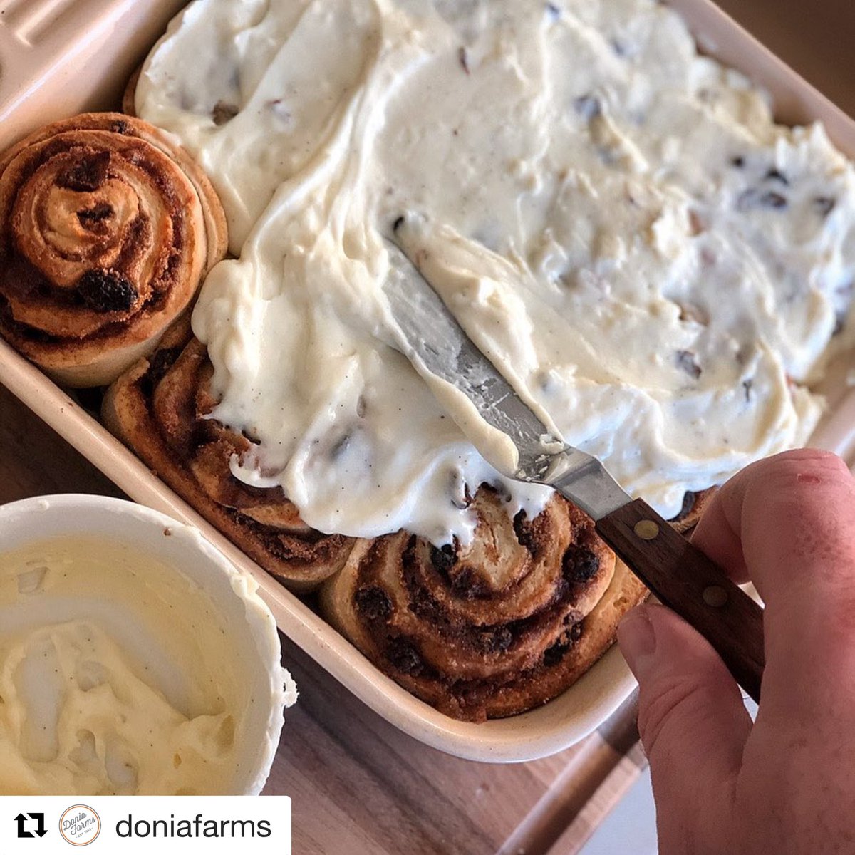 craig_chef's tweet photo. My cinnamon bun recipe is on the @doniafarms website, go make them! 
 https://t.co/uQHQtAA8oH
#doniakitchen #knowwhereyourmilkcomesfrom #bcmilk #chef #chefpartner #grassfed #milk #butter #local @EatDrinkBuyBC @BCMilk https://t.co/1dbSu0PPXq