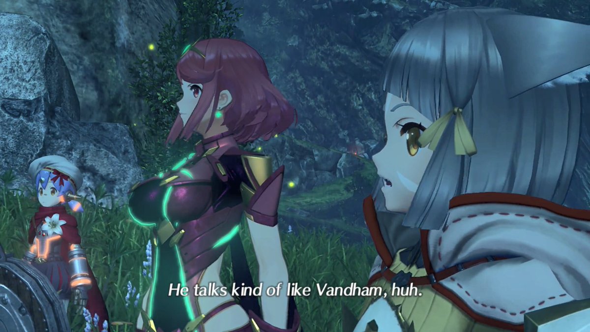 Suzaku/Roc's reawakening is really good since he's really the first example you get of the blade cycle that's talked about in the previous chapter. This is also the first time we see how Drivers rub off on their Blade which is super important in the long run  #Xenoblade2