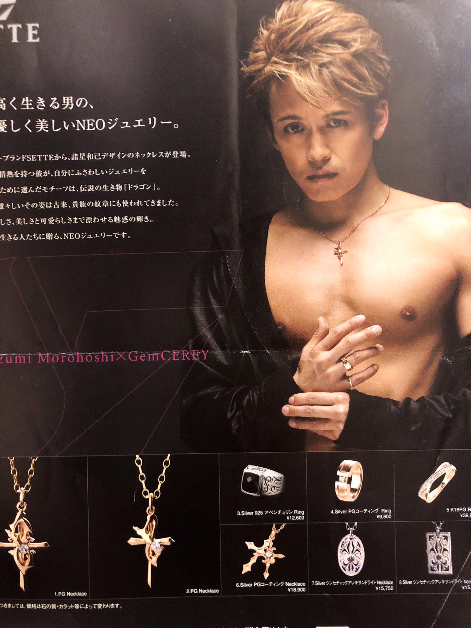 GEMCEREY ジェムケリーx諸星和己 コラボネックレス シルバー925