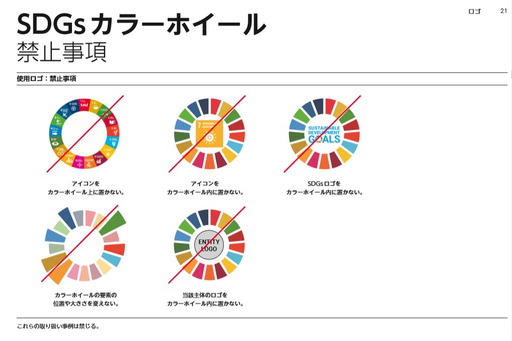 善平太 よしへいた 相模原市長がつけてるオリジナルのsdgsバッジ これはsdgsのロゴ使用規約違反ですよ 相模原市のリーガルチェック体制はどうなってるの T Co 6uk0jtgl6p Twitter