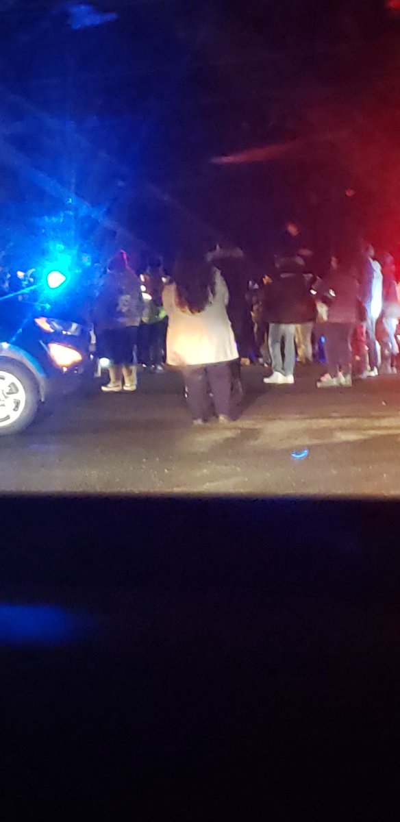 RyneldStarr's tweet photo. Several dozen Gitxsan are at the highway 16 intersection in New Hazelton as RCMP have apparently taken action against those blockading the railway. No traffic getting through. #WetsuwetenSolidarity https://t.co/fWuRXH3E15