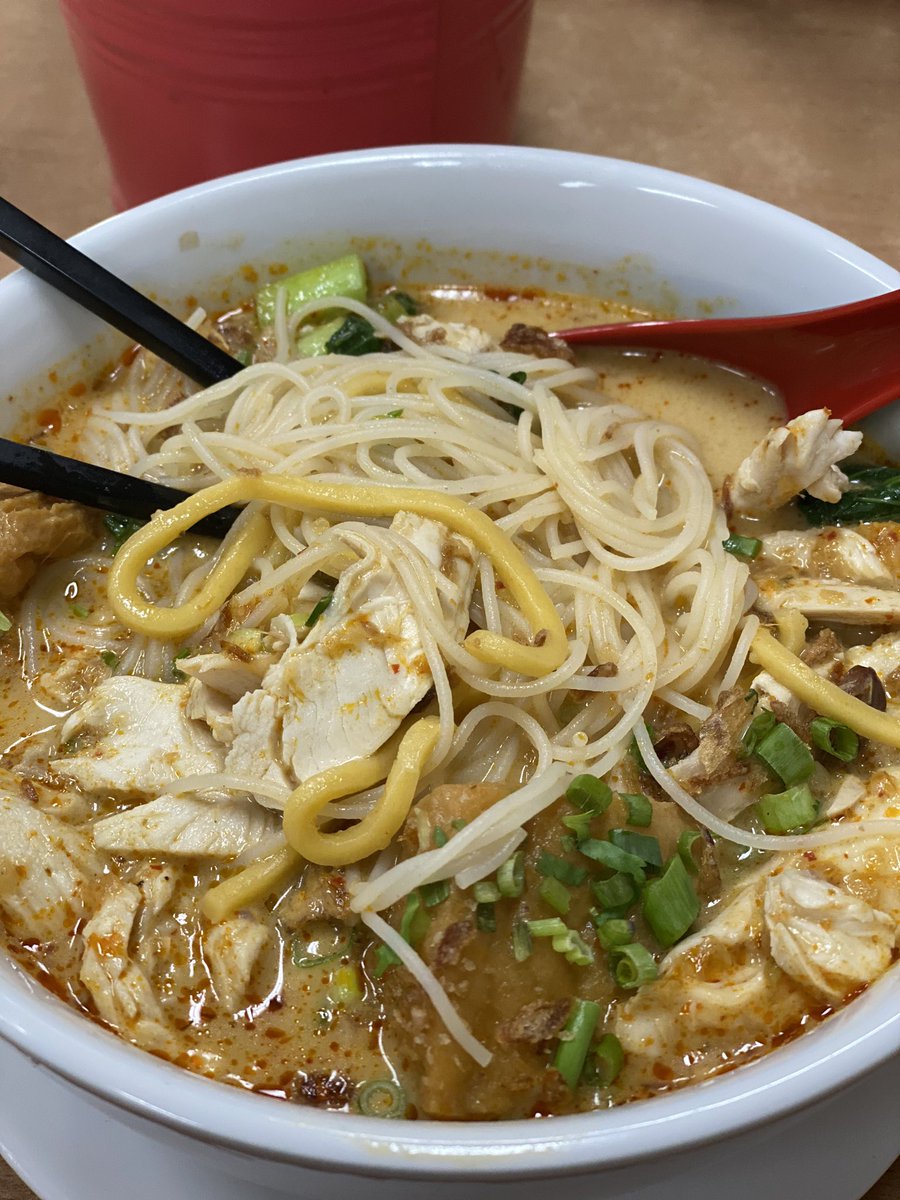 AHCPhoto's tweet photo. Highlight of my year so far: my son taking me out to my favourite laksa place for birthday lunch 🥰 

#makeminespicy #laksa #birthdaygirl https://t.co/RvBOIGwbvX