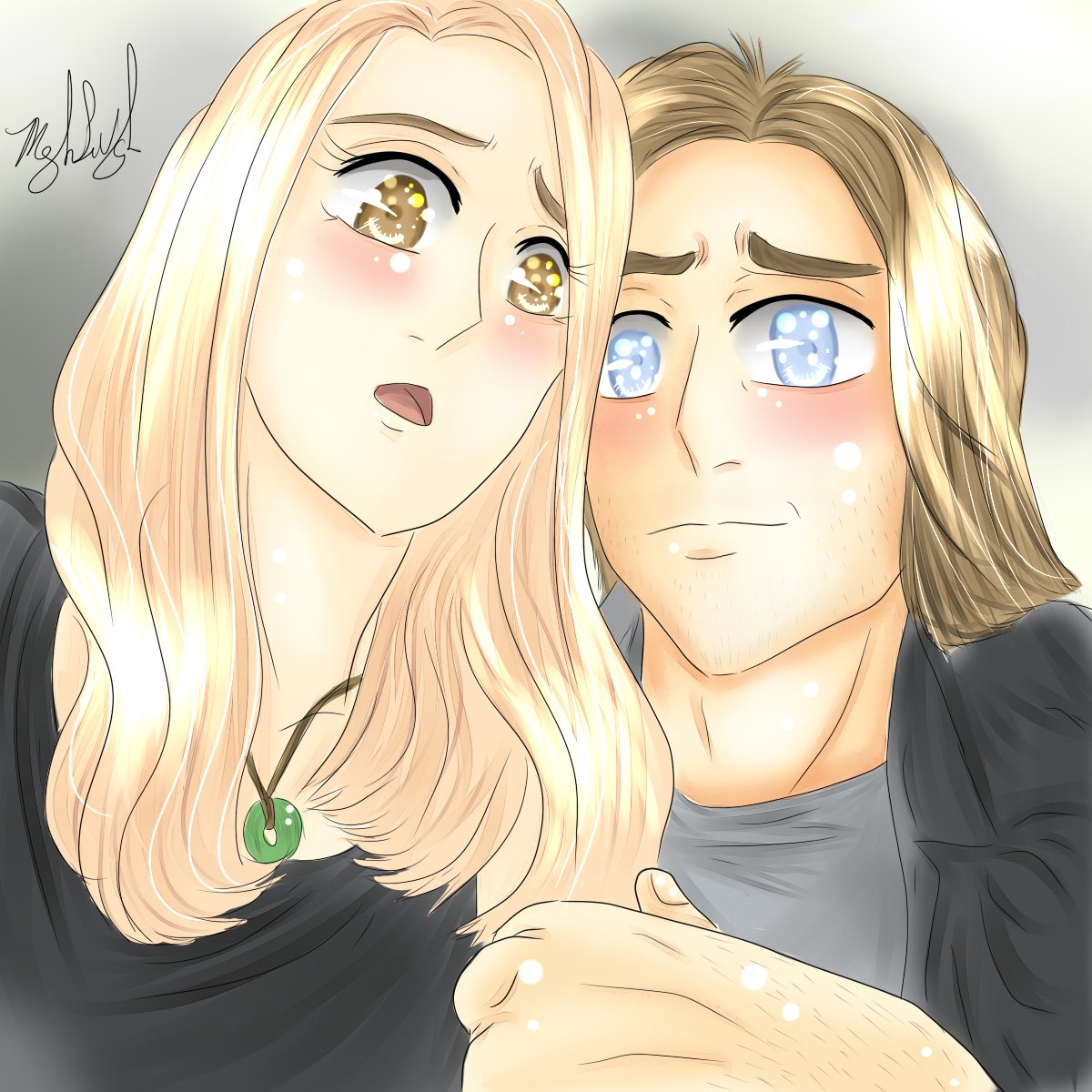 MegsDreamDesign's tweet photo. Ready for the new #CRLive #C2E2 this week-this is when I drew @Marisha_Ray βs & @matthewmercer βs selfie before theyβre prepared for the stage in 2016 #criticalrolelive #CriticalRoleArt #criticalroleredraw #criticalrolefanart #art @CriticalRole https://t.co/zgEtaupeOz