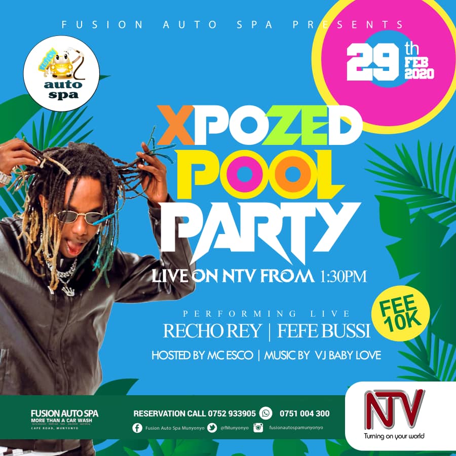 FUSIONECORESORT's tweet photo. Live performances by Recho Ray @rey_recho& @iamfefemusic Fefe Busi. Hosted by MC Esco longside VJ Baby Love on the decks. Entrance is 10k only. #FusionAutoSpa #morethanacarwash https://t.co/EQG26tzKhI