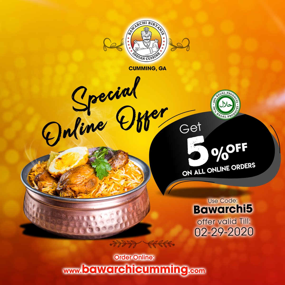 Walk-in and experience the taste of authentic Indian cuisine😋😍
Order Online📲: bawarchicumming.com

#BawarchiCumming #BawarchiBiryanis #SouthIndianRestaurant #AndhraSpecialBiryani #OrderOnline #Muttonliver #yummy #dinner #orderonlie #specialoffer #indiancuisine