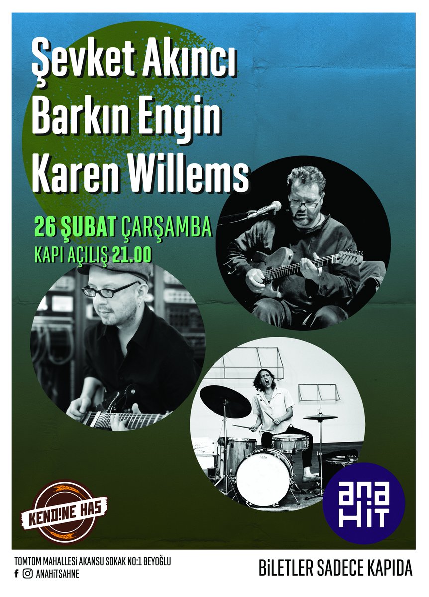 Yarın akşam sevgili <a href="/SevketAkinci/">şevket akıncı</a>  ve Karen Willems ile birlikte <a href="/AnahitSahne/">Anahit Sahne</a>'deyiz. <a href="/anil_eraslan/">anil eraslan</a>  ise konuğumuz olacak. Bekleriz!