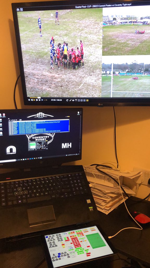 Matt_Chopper's tweet image. Trialled @duetdisplay yesterday while doing the @CoventryRugby individuals from the game on Sunday. Worked a treat turned my @Nacsport template into a touch screen to register with on my iPad @AnalysisPro #analysisforall #nacsport #duetdisplay