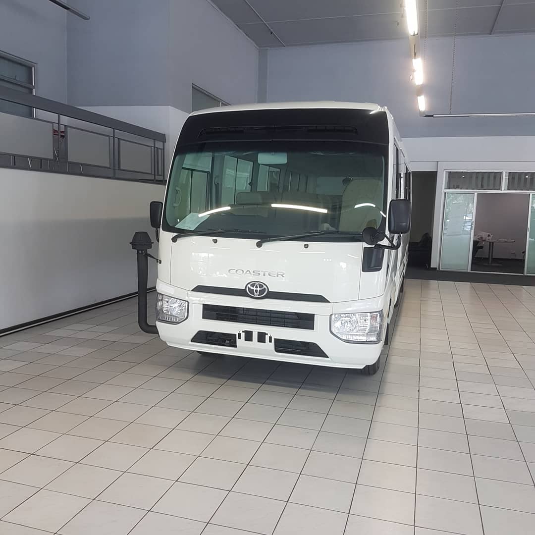 faramatsi's tweet photo. Every company/school deserves to transport its staff and students in comfort and style, visit us today and get yourself this beauty in the form of the Toyota Coaster. #FaramatsiToyota #FaramatsiMotors #BeyondMotion https://t.co/goK1TFRSq7