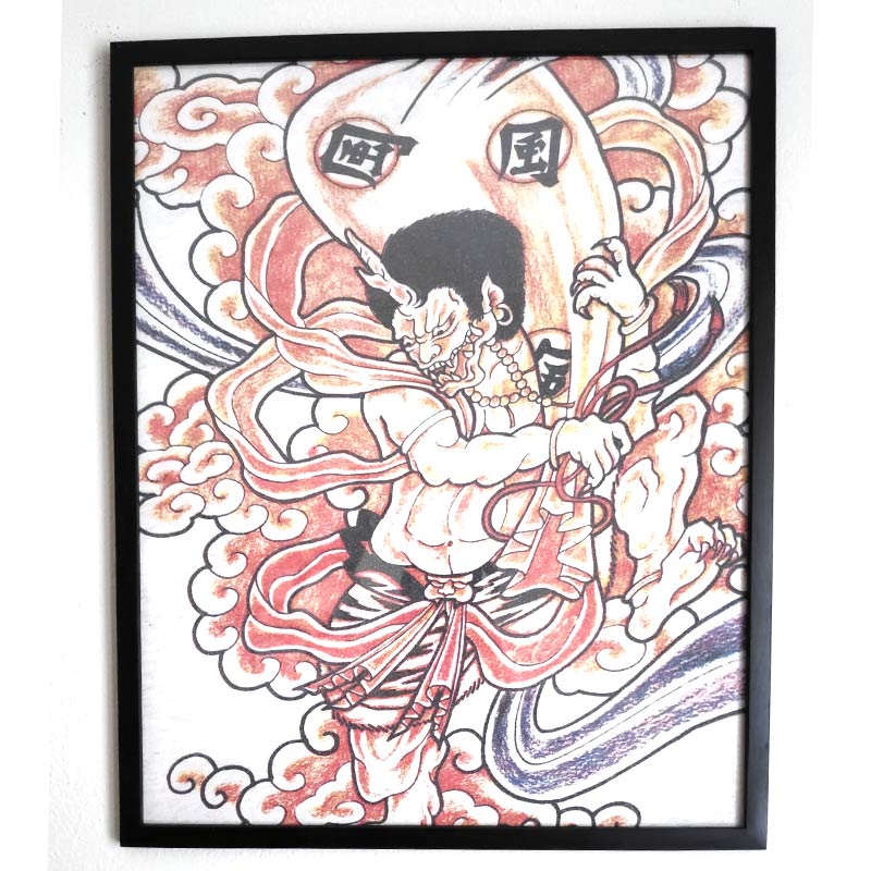 IlGiampy's tweet photo. Vecchie magliette che diventano quadri. Oni della tempesta ⛈️ #JpGarage #oni #art #demon #drawing #illustration #cosplay #japan #anime #yokai #tattoo #love #ink #cosplaygirl #japanese #inktober #macro #onimask #digitalart https://t.co/yCUtwrC29c