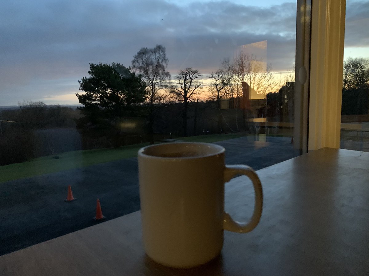 TDJuniorSchool's tweet photo. It’s all so quiet (for now at least)...
The early bird teachers are up having a brew with a view looking over @HindleapWarren’s beautiful grounds and a certain pupil has no idea that their birthday away from home is going to be a special one. #Year4 #TDJS https://t.co/Q4Jn2TEmZP