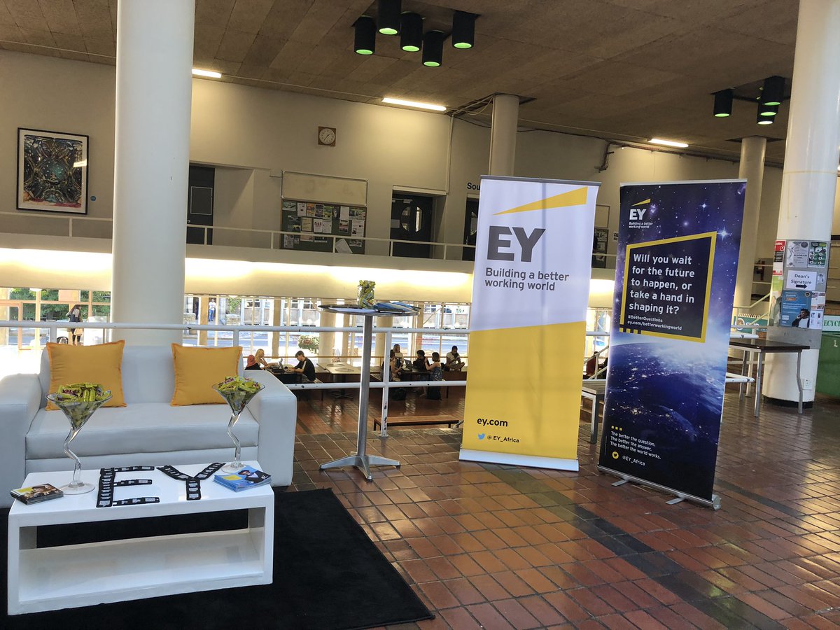 MEAGAN55's tweet photo. @UCT_news @UCTCareers  Team EY  is on campus today! Come chat to us at Leslie Social. @EY_Africa #JoinEY #BuildingaBetterWorkingWorld https://t.co/2XzkRmVJZf