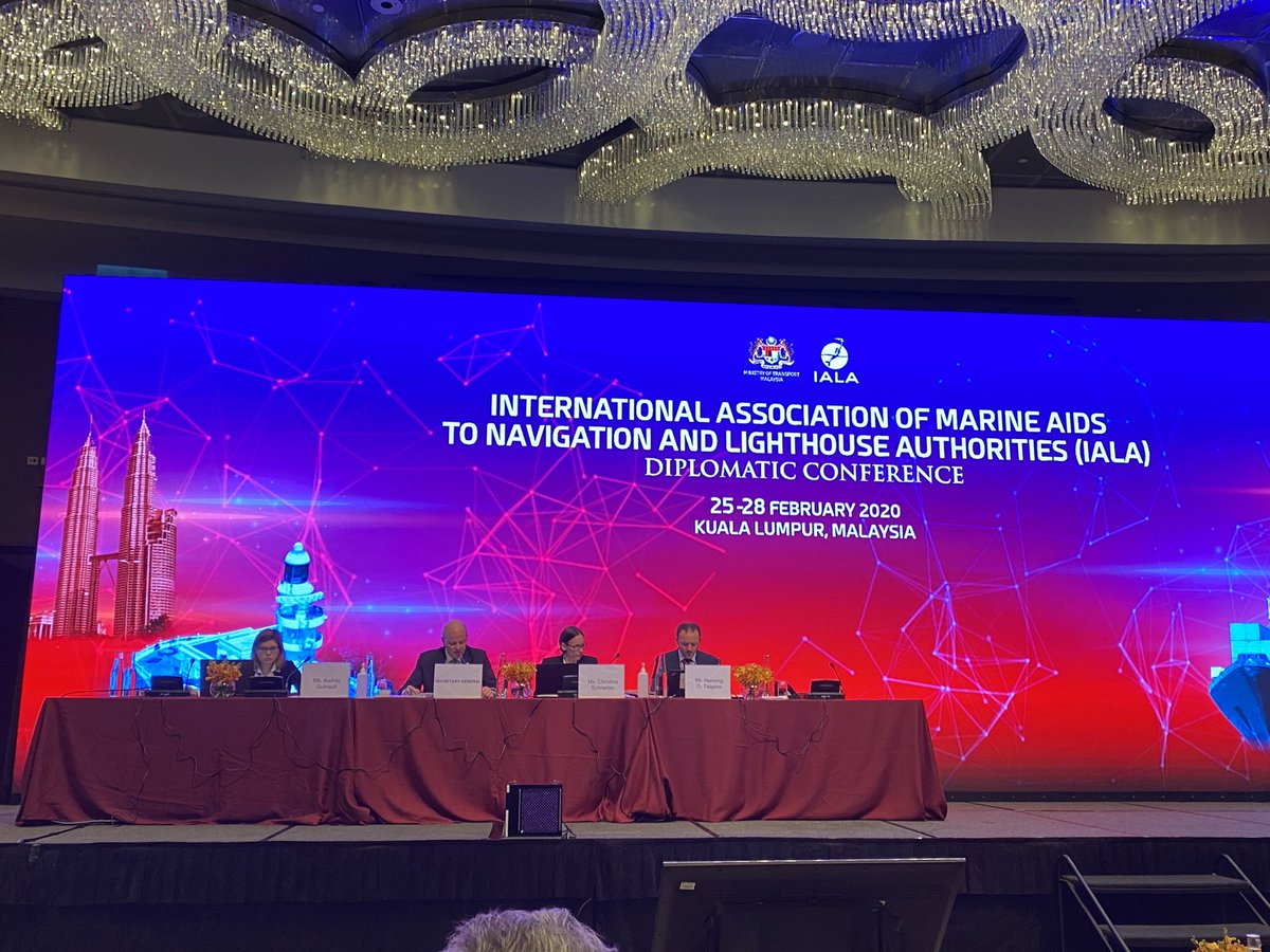 NordsethDMA's tweet photo. IALA diplomatic conference opened in KL/Malaysia. Making IALA an IGO will establish stronger potential for the future work on safe and efficient navigation. https://t.co/sMM28MhFQZ