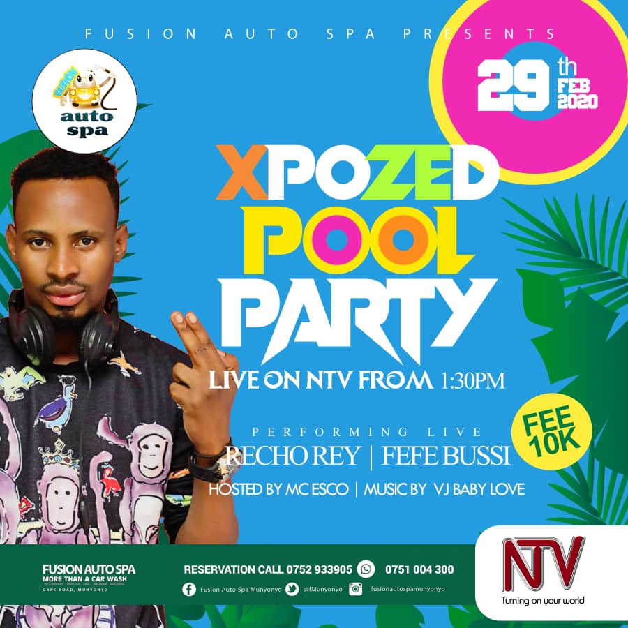 FUSIONECORESORT's tweet photo. Do not miss out on the amazing performances this saturday by @rey_recho and @iamfefemusic at #XpozedPoolParty Hosted by MC Esco alongside VJ Baby Love on the decks. Entrance is 10k only. #FusionAutoSpa #morethanacarwash https://t.co/o5qq2eylxR