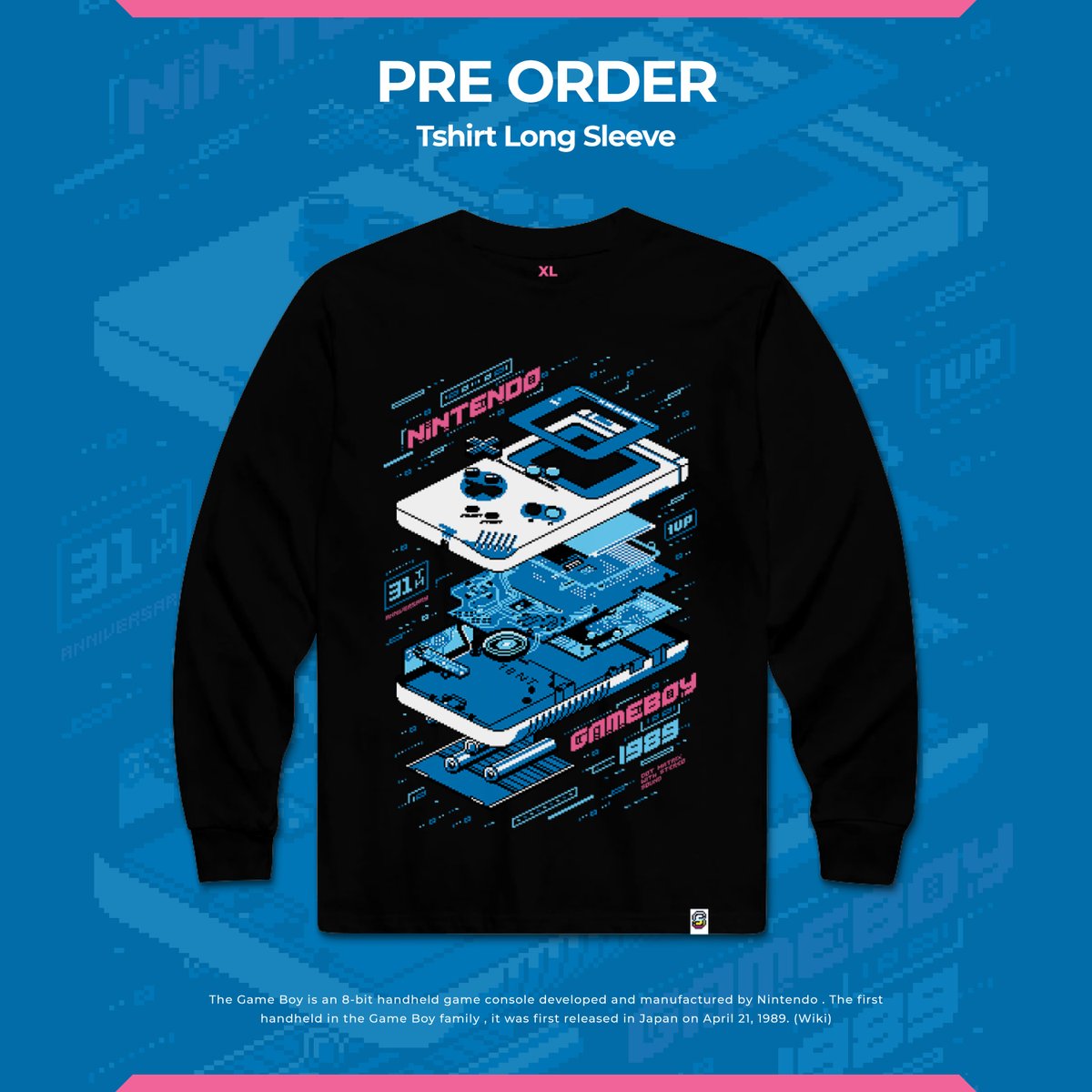 Adhysaka's tweet photo. Instagram @shakawwwww

#pixelart #tshirt #hoodie #merchandise #8bit #nintendo #gameboy #dmg01 #retroconsole #oldschool #classicconsole #isometricdesign #explodeddrawing #aesthetics #vaporwaveaesthetic #minecraft #hamabeads #retrostyle #chiptune #chipmusic #chiptuneswin https://t.co/wigtmD6PyJ