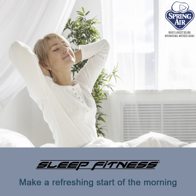 SpringAir_IN's tweet photo. Make a refreshing start of the morning with Sleep Fitness mattresses.Visit https://t.co/TjP542teNk #SpringAirIndia #SleepFitness #mattress #refreshing #sleep https://t.co/6nbD4yrkM0
