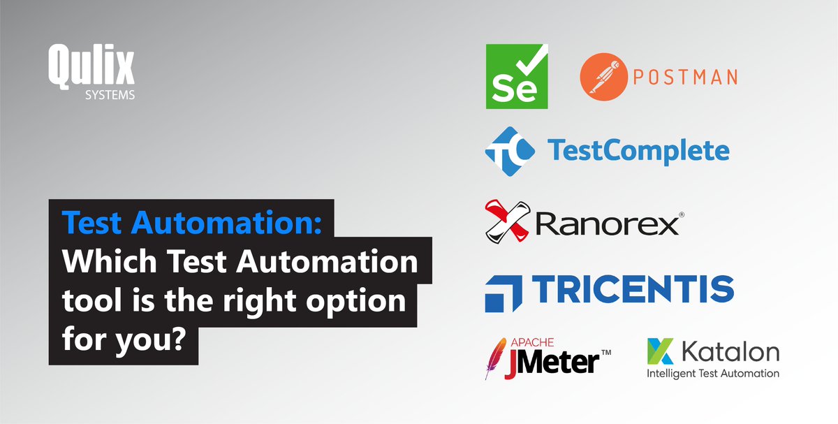 QulixGroup's tweet image. When #TA is an option for you? What #test_automation tools will match your goals? If these questions have been bothering you for long, here we have the answers! Read the article at bit.ly/2HP2Iom