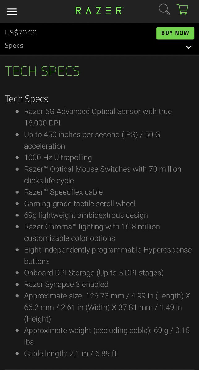 Razer Viper 

السعر بموقع ريزر : 
300 ريال بدون رسوم الشحن 🌪

السعر بمتجرنا : 
280 ريال والتوصيل مجاناً 
لجميع مناطق السعودية 🔥

للطلب : 
عن طريق الرسائل الخاصة 📩