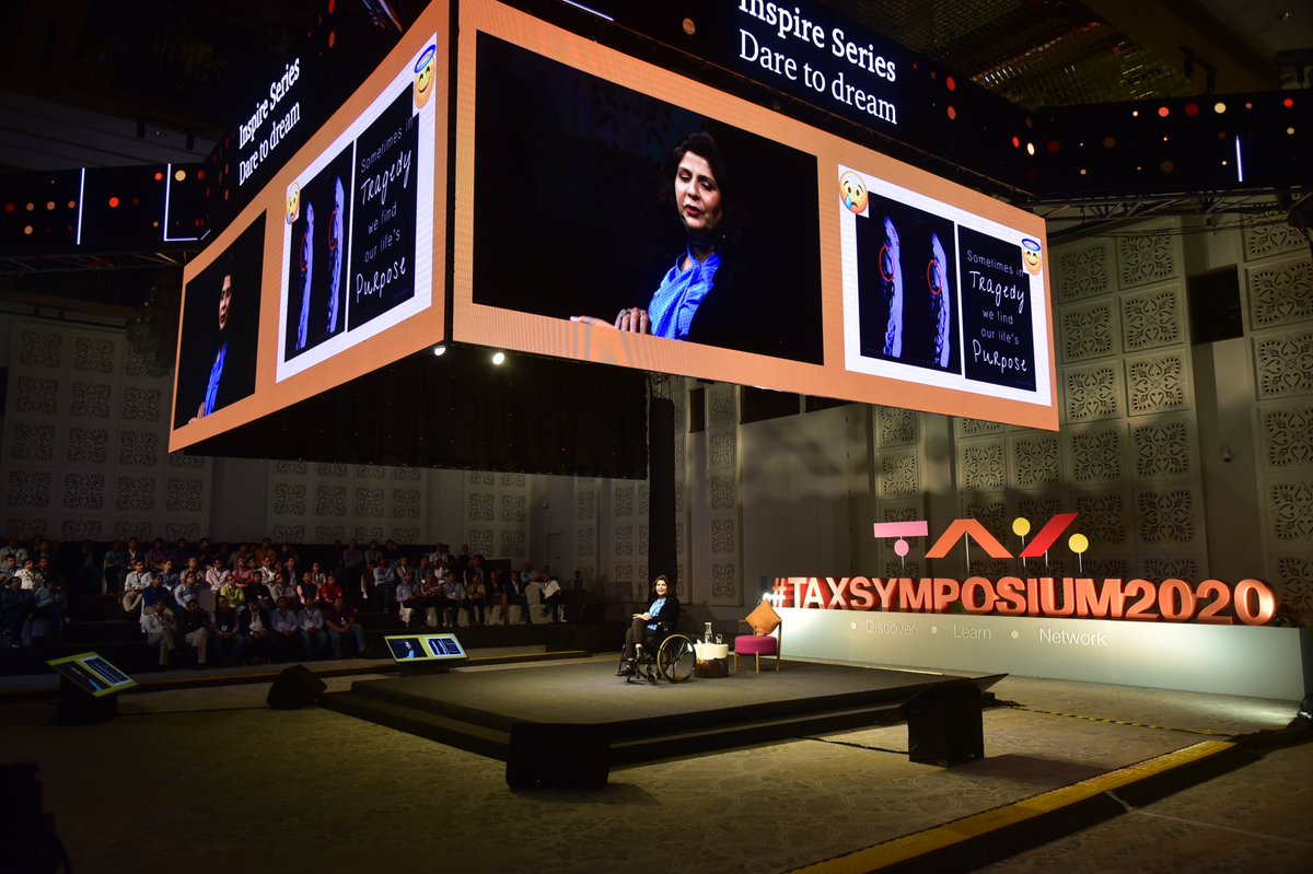 PwC_IN's tweet photo. “It’s all about mind over body. When we put our mind to it, there’s nothing which is impossible” Golden words by Padma Shri awardee &amp; athlete, @DeepaAthlete whose inspiring story of turning adversity into success got a standing ovation at #PwCTaxSymposium https://t.co/yTNZuofDcq https://t.co/JLnNXTij99