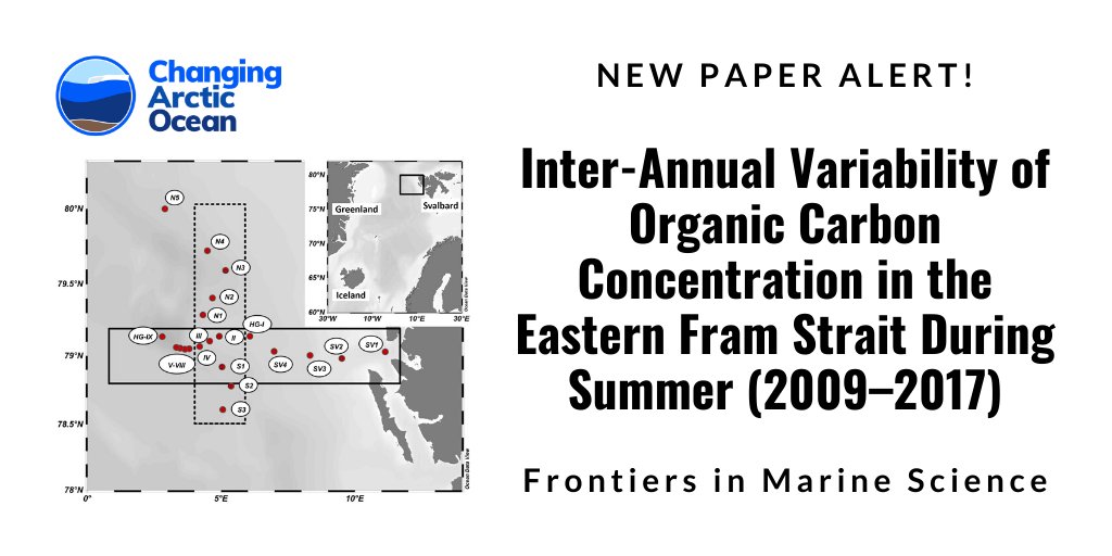 NERC_CAO's tweet image. #NewPaper by Anja Engel (#MicroARC project) and colleagues on “Inter-annual variability of organic carbon concentration”

Published in @FrontMarineSci

Access the paper here: bit.ly/CAOPaper18

NERCscience #UKinArctic @BMBF_Bund #ArktisImWandel @GEOMAR_en