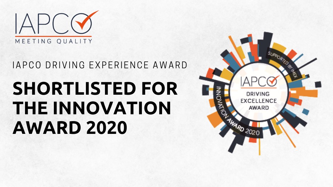 MiriamVerdon's tweet photo. Really excited to have been shortlisted for the @iapco Innovation Award! Can't wait to attend the @IMEX_Group Gala Dinner in Frankfurt to meet the other two shortlisted and find out the results! #IAPCODrivingExcellence @ConferencePart #cpipeople https://t.co/tE7ECUjw7n