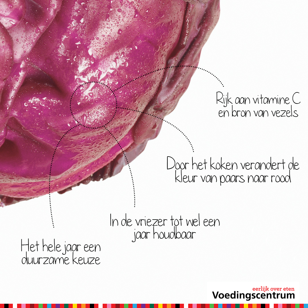 voedingscentrum's tweet photo. Rode kool is echt een veelzijdige klassieker. Een hele rode kool te veel voor één maaltijd? Snijd er een stuk af en bewaar de rest in de koelkast. Zo kun je later weer een nieuw recept proberen. Inspiratie nodig? https://t.co/yT8Z4kwpva https://t.co/Y07ROV0BN4
