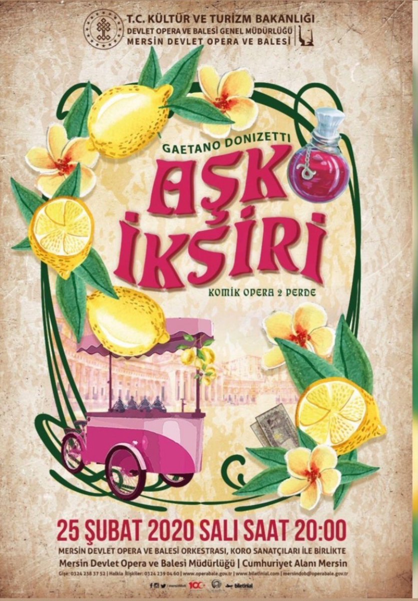 Bu akşam #aşkiksiri komikli opera <a href="/MersinDOB/">Mersin DOB</a> sahnesinde 🥳

📌 Mersin Devlet Opera ve Bale Sahnesi 
🎫 15₺ - 50₺ arası 

#mersindob #mersin #opera #mersinetkinlikleri #mersindesanat #mezitli #yenisehir #mersinmarina #mersinforum
