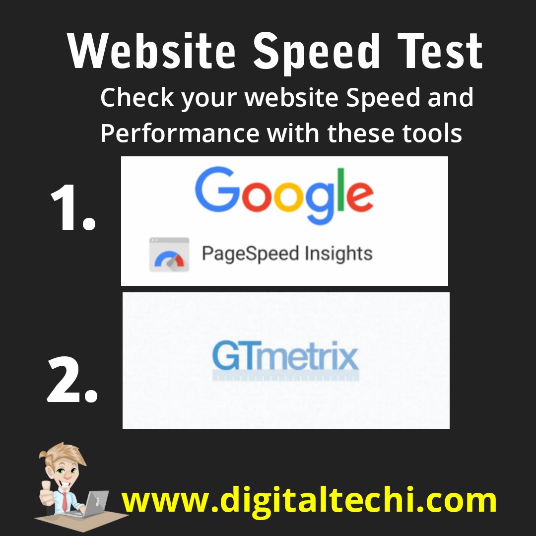 digital_techi's tweet photo. When it comes to #SEO, website speed is the most important factor.
Here with these two famous tools, check your #websitespeed &amp; performance. Find which factors are affecting your speed.
#DigitalMarketingServices #websitedesigning #seo2020 #digitaltechi #DigitalMarketingTools https://t.co/qpOmCJ9UqJ