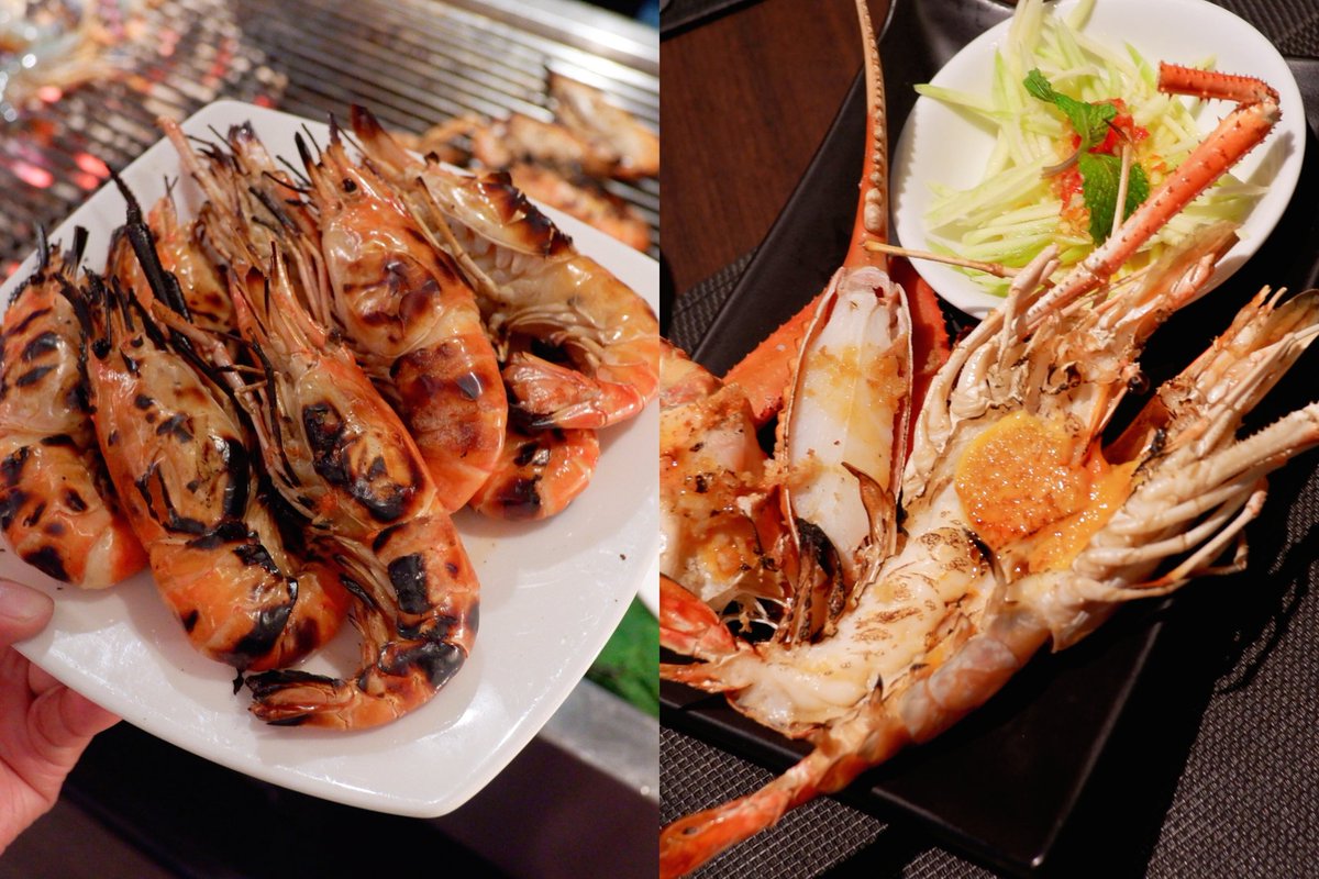 Foybeautydiary's tweet image. บุฟเฟ่ต์ซีฟู้ด 4 ชั่วโมงจุกๆ ที่โนโวเทล เพลินจิตโคตรดี ของกินเยอะมากกก กุ้งเผาตัวใหญ่ๆเนื้อแน่นๆมีคนย่างให้พร้อม ซีฟู้ดออนไอซ์ กุ้ง ปูม้า หอยตั่งต่าง อาหารนานาชาติ พิซซ่า สปาเก็ตตี้ ซูชิ อาหารอินเดีย ของหวานอีกเพียบ ไปกินช่วงนี้ได้กุ้งแม่น้ำราดน้ำปลา+ปูหิมะราดซอสมะขามคนละเซ็ตด้วย