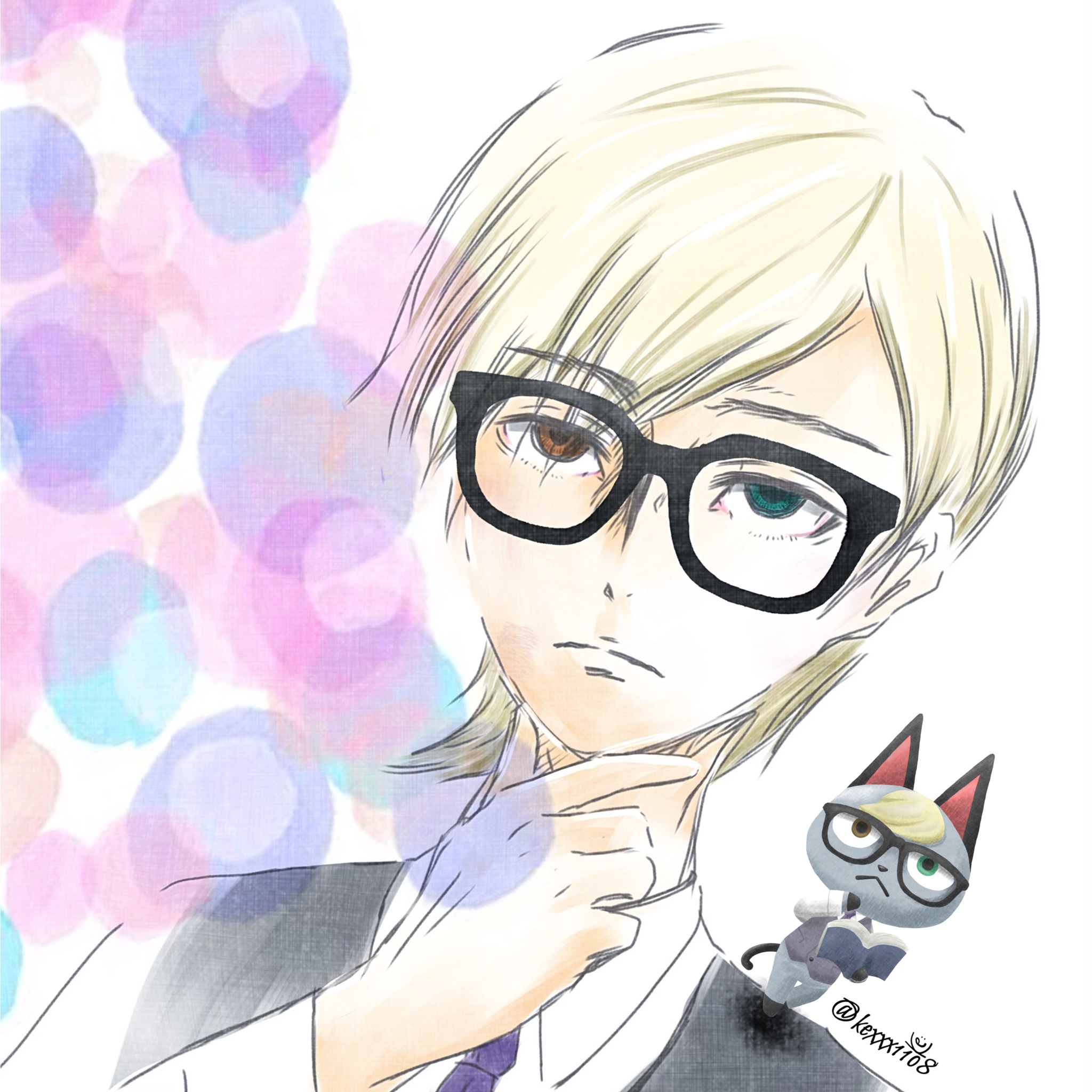 Ke R Ia Ke Ria どうぶつの森イラスト このネコさん 人気出る要素しかないよね 人物苦手だから下手でごめんなさい イケメンだから つい擬人化しちゃいました あつ森 ポケ森 どうぶつの森