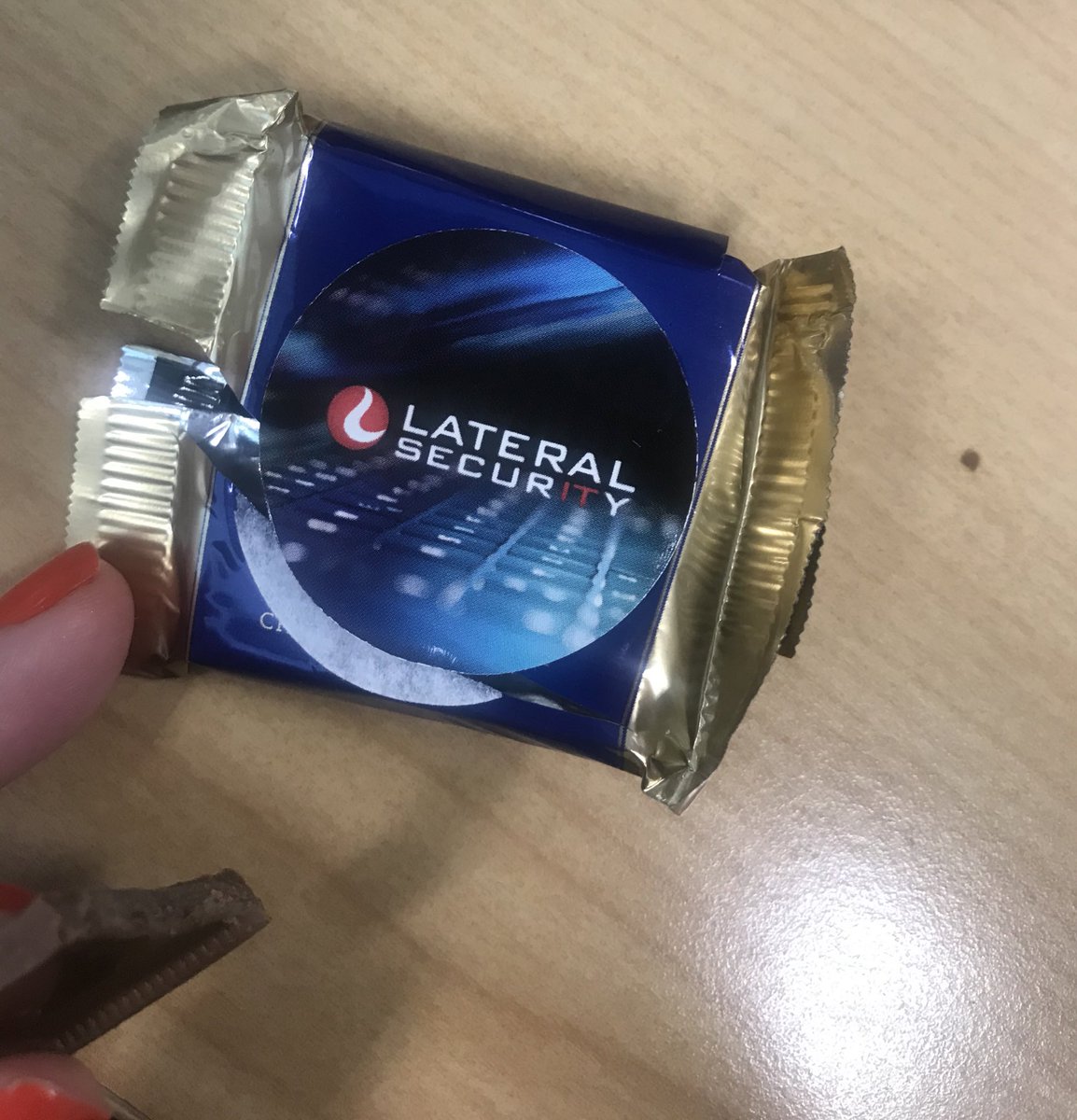 nessalaluna's tweet image. Having my chocolate now, thanks #lateralsecurity #owaspnz 👍🏻