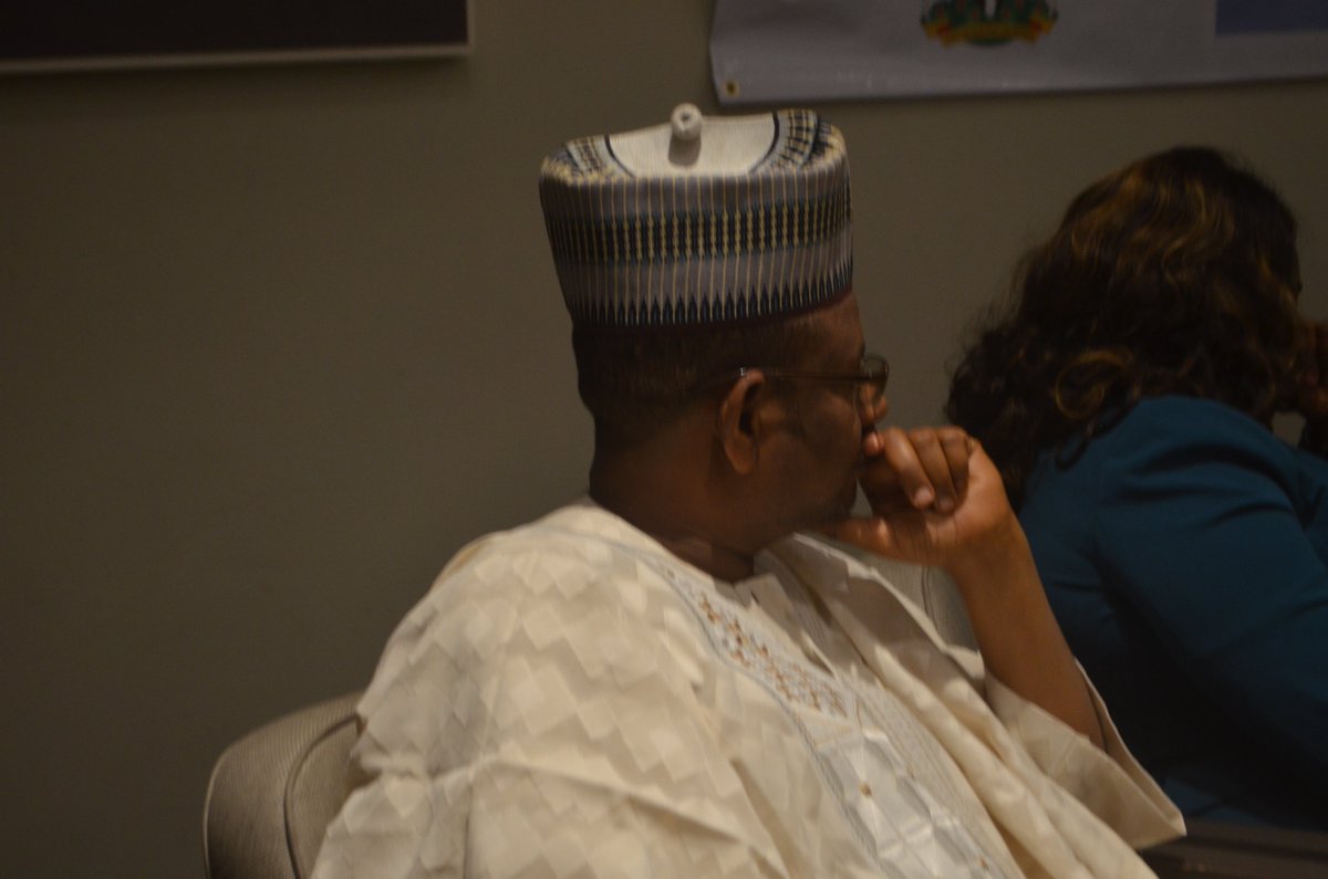 Abubakar Shehu Kollere, the Assistant Director of Raw Materials Research &amp; Development Council (RMRDC) in an engaging panel discussion at the workshop on trade facilitation and #Singlewindow for export.

#NEPC #UNCTAD #UnitedNations #Cefact #ZeroOilPlan #GrowNigeria