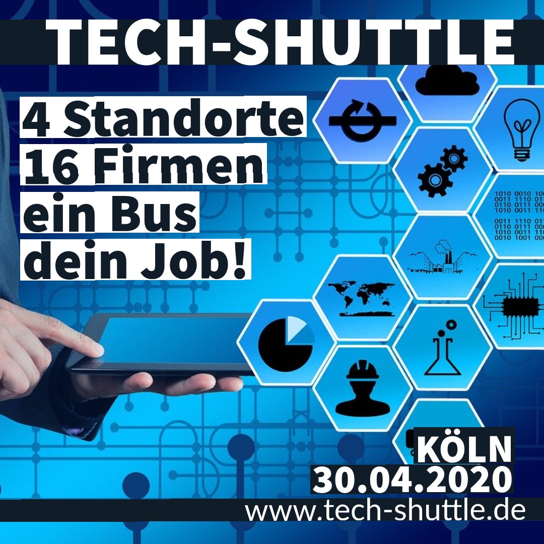Tech_Shuttle's tweet image. Am 30.04.2020 beginnt der erste Schritt in deine berufliche Zukunft!
#köln #techshuttle
 ❤️👌

Tickets: bit.ly/TechShuttle2020