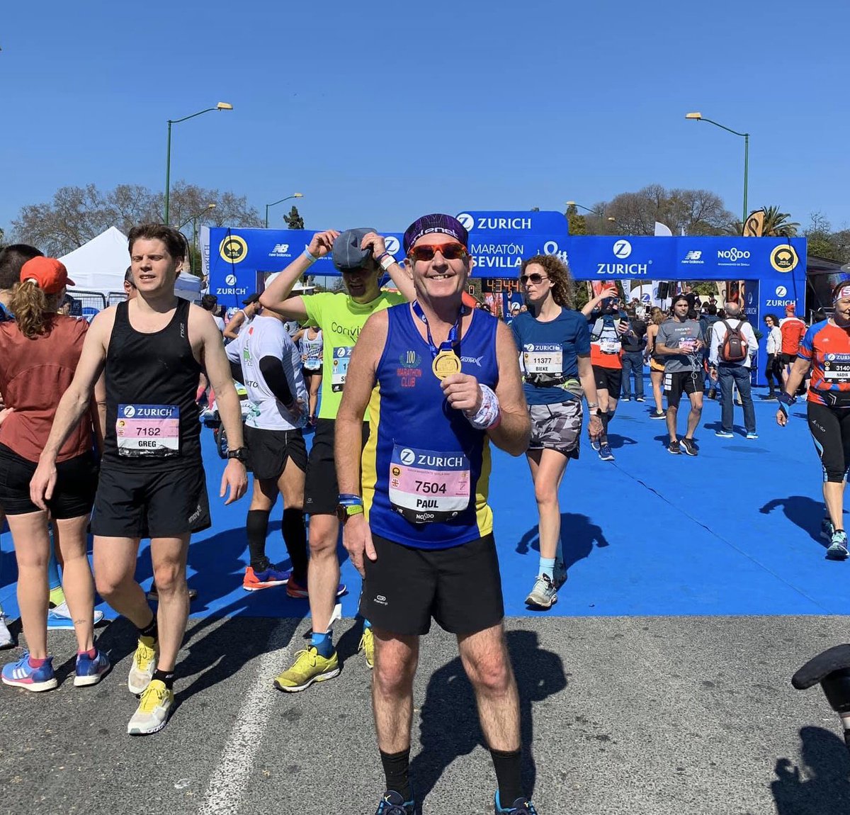 TrailsurferUK's tweet photo. Not my fastest marathon in the world but an amazing experience running the #ZurichMaratonSevilla20 and staying in Seville. This city always delivers. Thanks to organisers for staging a top event #TeamJackMon #Readroadrunners #100marathonclub @caritococoloco https://t.co/OPqh4yVIXx