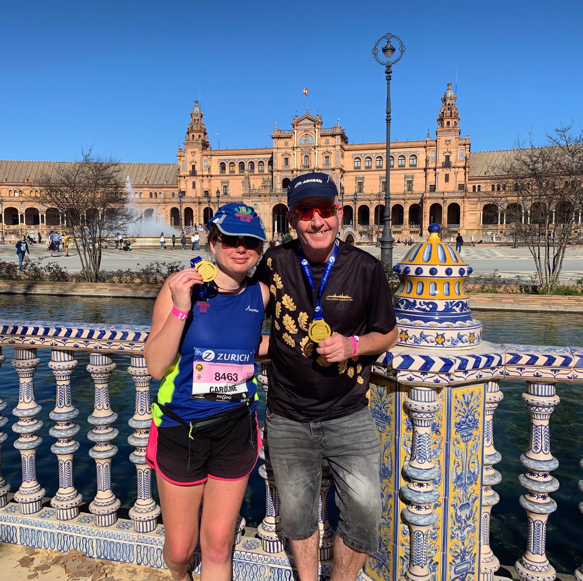 TrailsurferUK's tweet photo. Not my fastest marathon in the world but an amazing experience running the #ZurichMaratonSevilla20 and staying in Seville. This city always delivers. Thanks to organisers for staging a top event #TeamJackMon #Readroadrunners #100marathonclub @caritococoloco https://t.co/OPqh4yVIXx