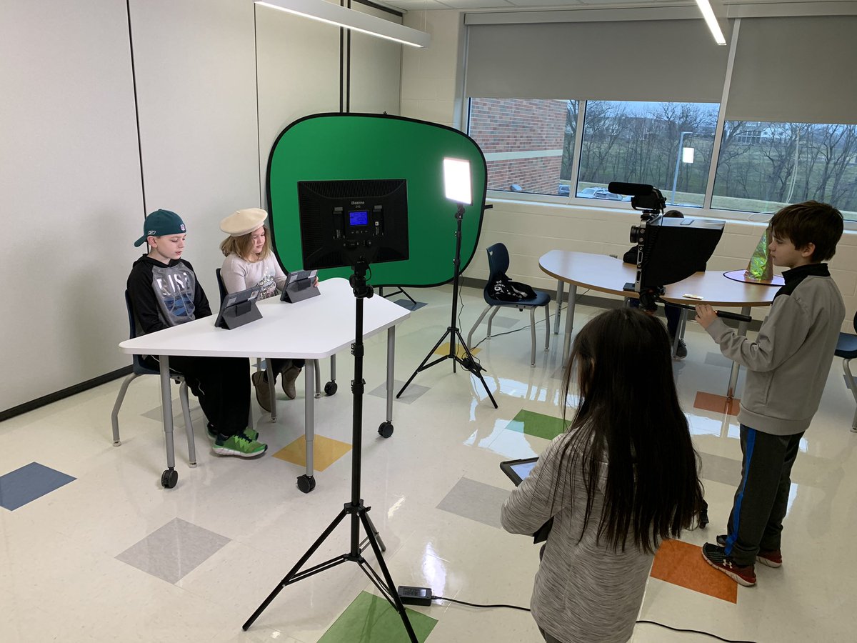 Our @DoeRunSchool TV Studio is GOING LIVE tomorrow morning! Thank you to @4Mcfee for supporting this project for our learners. We are #wildlyexcited for #WDRE to broadcast our daily news.