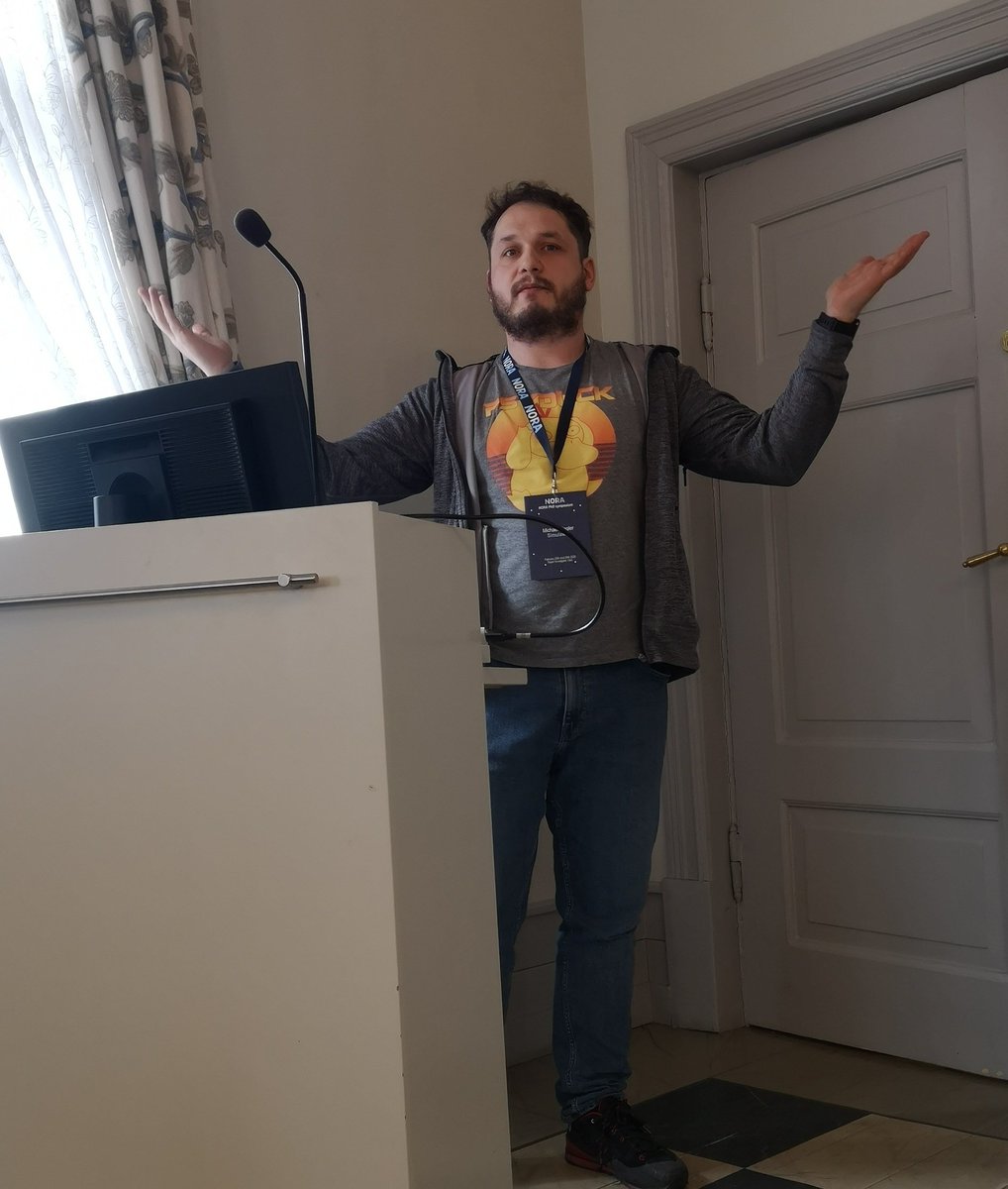 NORAdotAI's tweet photo. In the first session Michael gave advice to PhD students within machine learning, Valeriya talked about matrix factorisation in cancer screening and Hans Ekkehard presented Data science for a sustainable future. Great talks! π π€ #NORAphd https://t.co/I3GxZ1a7S5