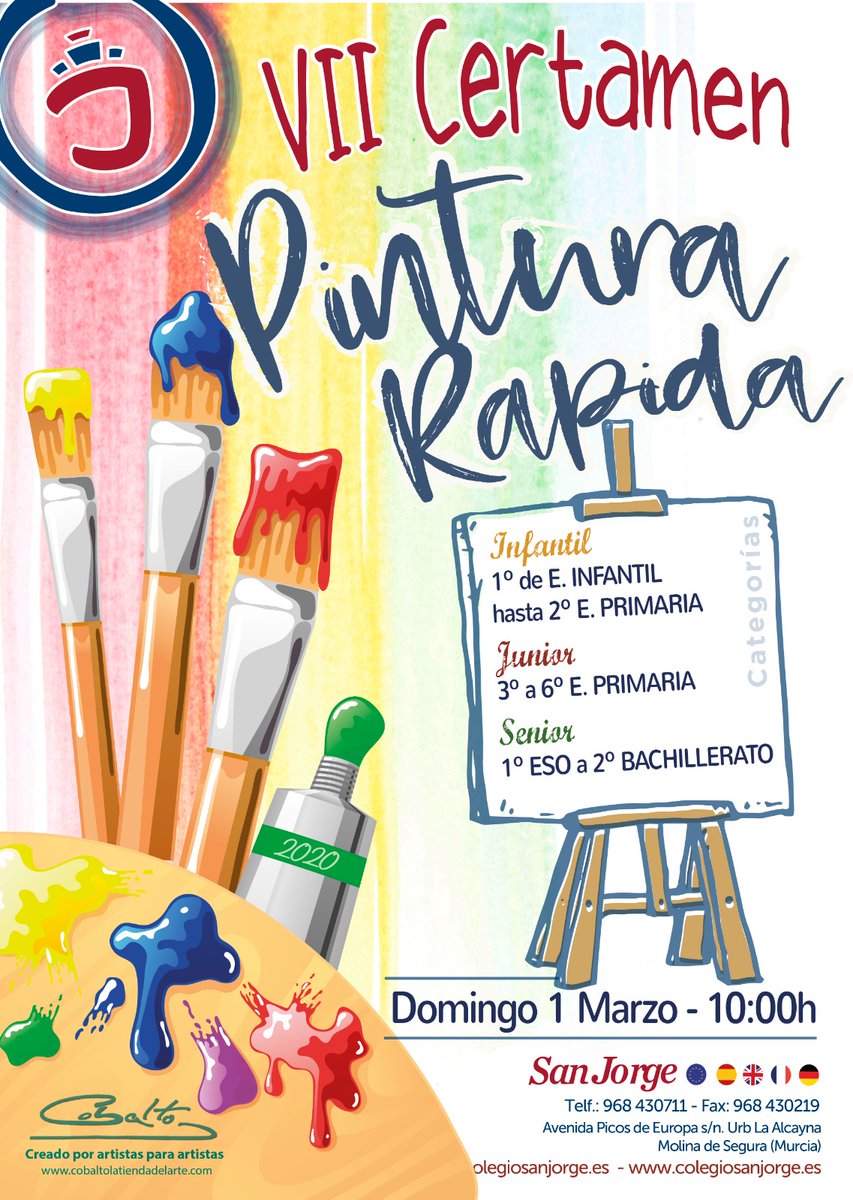 Estamos preparando muchas #actividades para nuestro #DragonDay2020 este domingo. Entre otras, el #CertamendePinturaRápida, ¿quién se apunta? #colegioconcertado #colegioconcertadomurcia