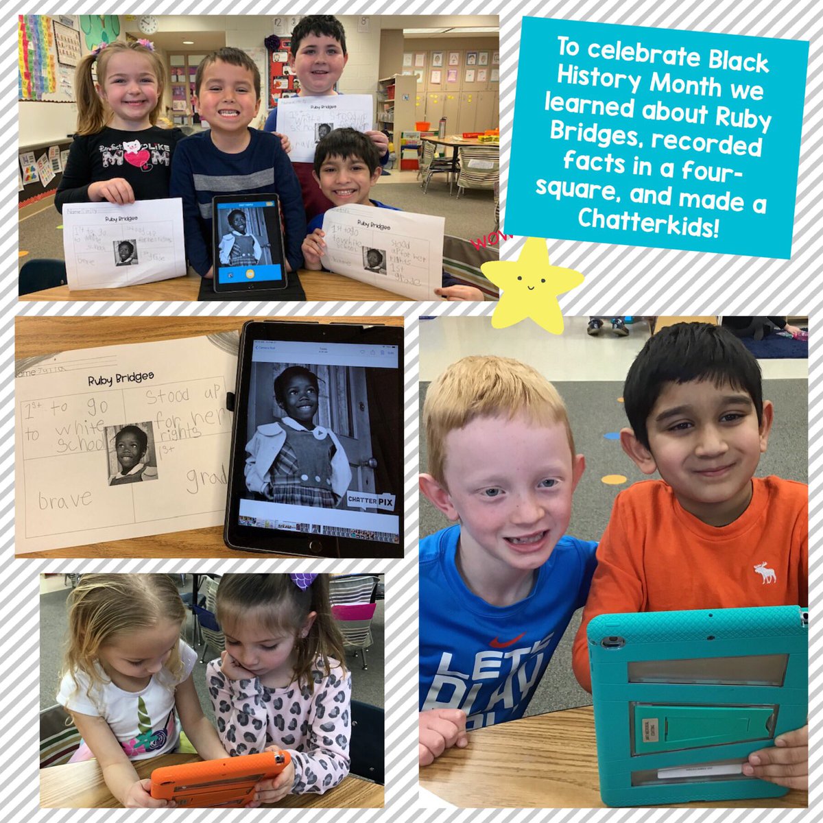 There’s nothing better than teaching Kindergartners about the importance of standing up for what’s right. #blackhistorymonth #highlightingheroes #proudtobeacreeker <a href="/CBMillCreek/">CBMillCreek</a>