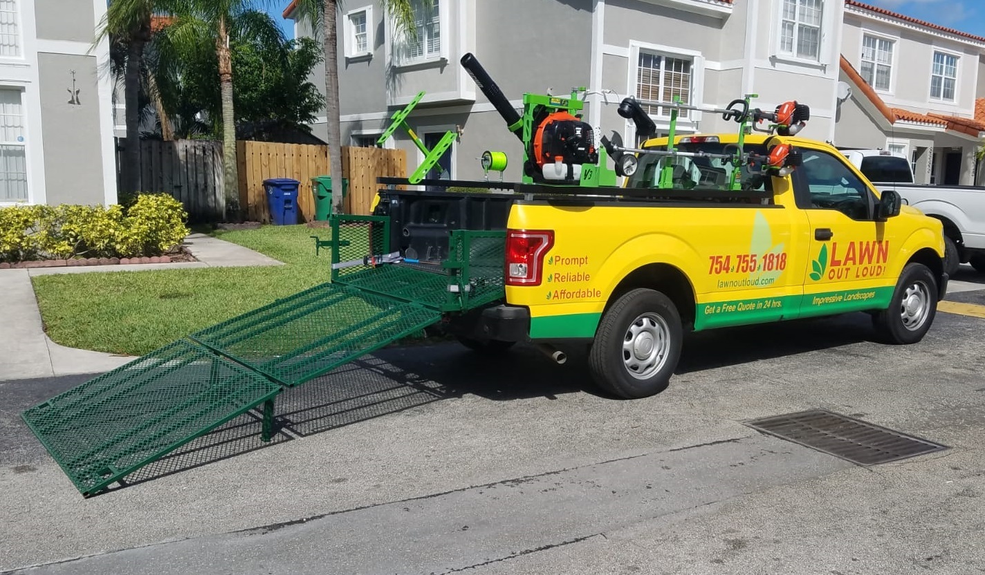 Lawn Out Loud LLC on X Our latest Lawn Care truck is fully equipped with a ramp from Mow and Go and equipment racks from Green Touch Industries Call us at 754 755 1818