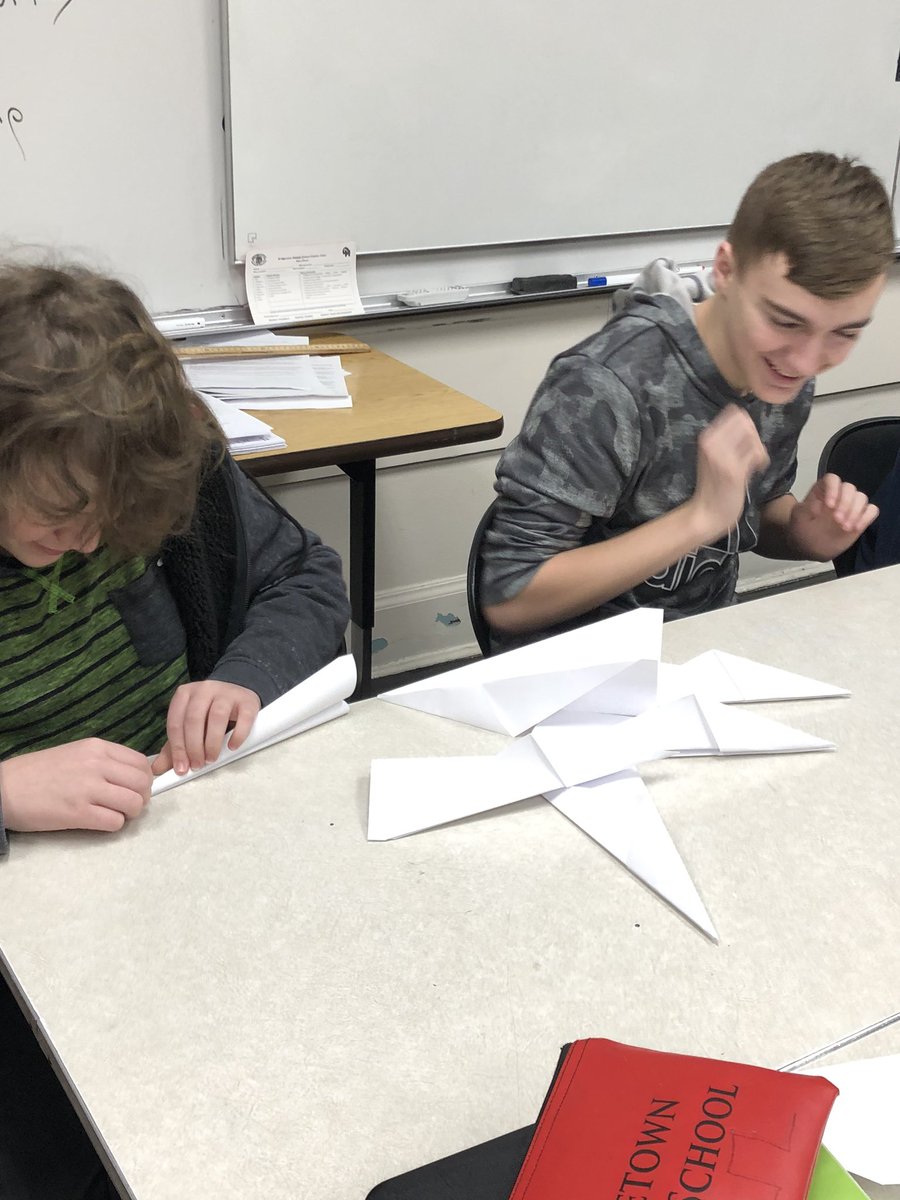 BridgetownMS's tweet photo. 8th grade social studies class is mimicking a factory line today!  Some lines got a little backed up. @jillwolfe911 @OHLSD #handson #OHBMSBest https://t.co/zJ3ONVeowb