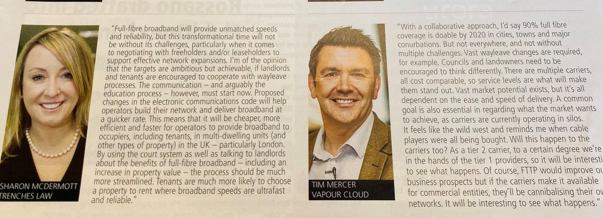 Thanks <a href="/Commsdealer/">Comms Dealer</a> for the double whammy of clients discussing #FullFibre in the latest issue! <a href="/TrenchesLaw/">Trenches Law</a> <a href="/VapourCloud_/">Vapour</a>