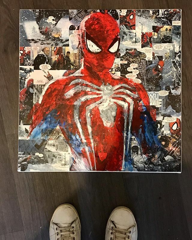 Aurelaero's tweet photo. Spidermaaan en bd lui aussi :)
#spiderman #spidermanart #painting #paint #comics #bandedessinee #artist #artwork #art https://t.co/DiG8olMSk6 https://t.co/IiAN9Ow9vb