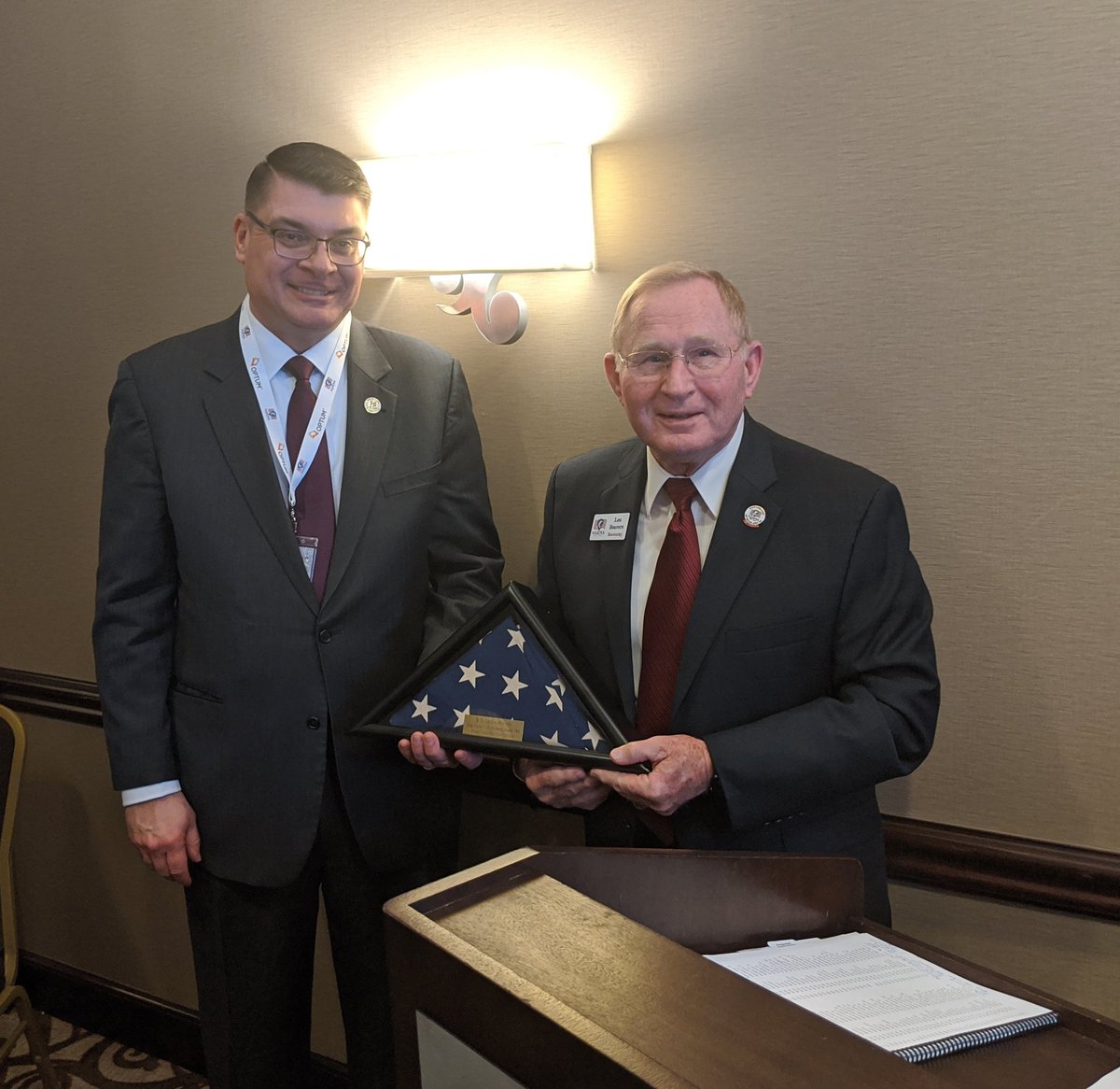 Urena's tweet photo. Anyone who knows Les Beavers, knows of his tiresless work ethic from his stellar career in the Army as Brigadier General (Ret), past @KYVeterans State Director, guided #NASDVA members and @DeptVetAffairs leaders to achieve more. This he's recognized as Advocate of the Year 2020. https://t.co/iXaQuD8xw1