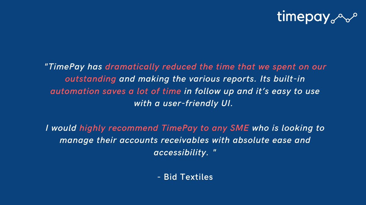 timepayofficial's tweet photo. Always pleased and grateful to receive such positive reviews :)
Of many, sharing one of the feedback from a customer of ours!
#TimePay #Customerreviews #CustomerFeedback 
#CustomerExperience #SMES #MSMEs https://t.co/XcYxUJLVE0