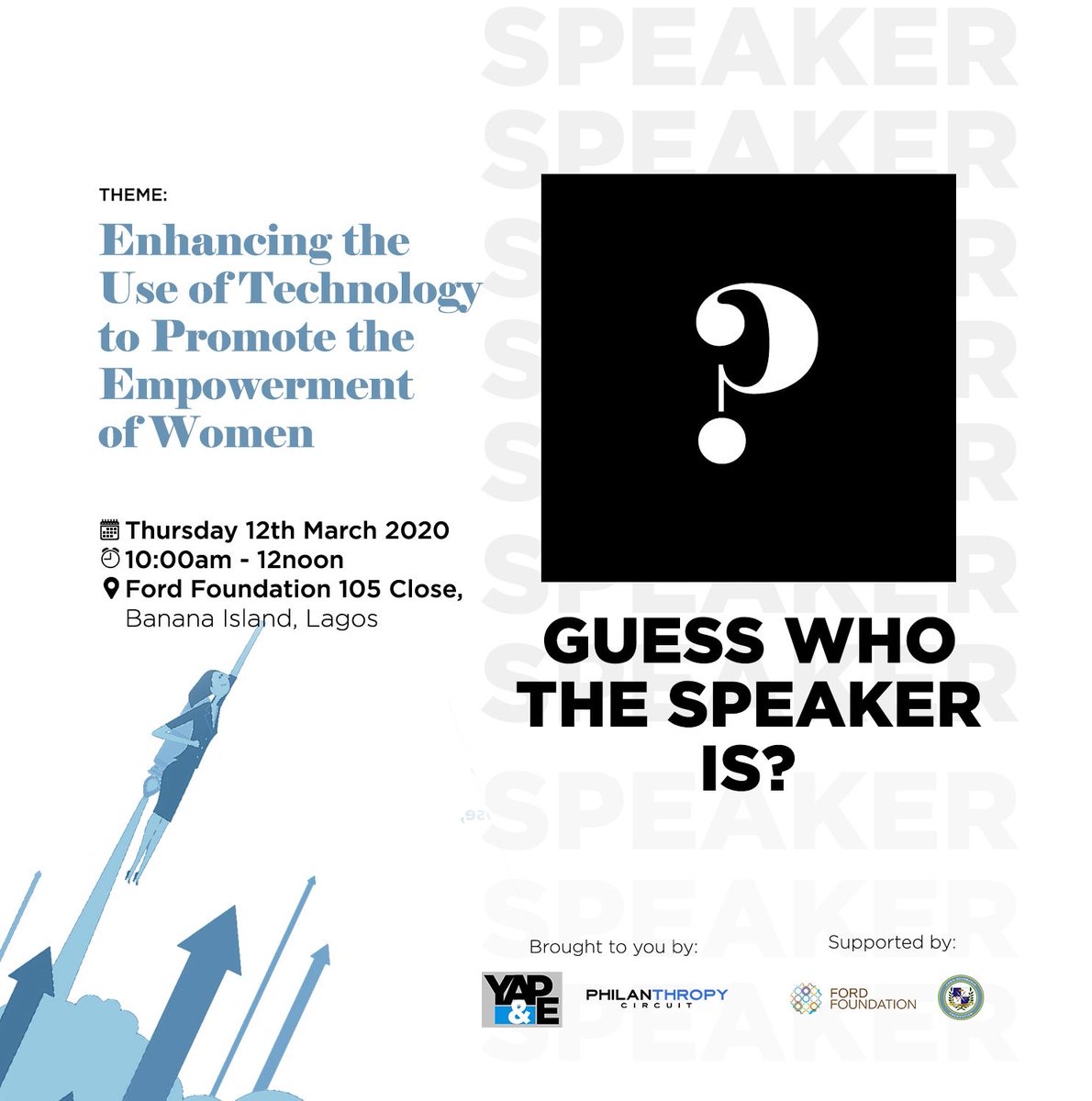 ChrisOgunbanjo's tweet photo. Can you guess who will be facilitating at this quarter's event?
Hint: She is the CEO of FutureSoft, a Digital Marketing Expert and 2019 Obama Leader.
Mention her handle below if you know her!
#sdg5 #Entrepreneur #Genderequality #Technology #Business #socialsector #TheCOF https://t.co/deeSq2TcuG